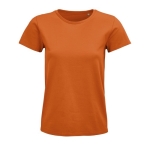 T-shirt eco de mulher em materiais orgânicos