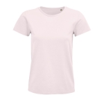 T-shirt eco de mulher em materiais orgânicos