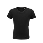 T-shirt para criança em algodão orgânico suave 175 g/m2 SOL'S Pioneer cor preto terceira vista