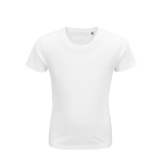 T-shirt para criança em algodão orgânico suave 175 g/m2 SOL'S Pioneer cor branco nona vista