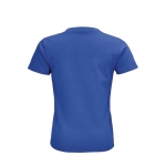 T-shirt para criança em algodão orgânico suave 175 g/m2 SOL'S Pioneer cor azul real vista traseira