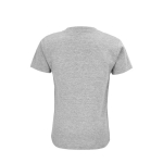 T-shirt para criança em algodão orgânico suave 175 g/m2 SOL'S Pioneer cor cinzento mesclado vista traseira