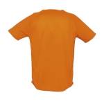 T-shirts desportivas para personalização cor cor-de-laranja vista traseira