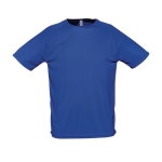 T-shirts desportivas para personalização cor azul real terceira vista