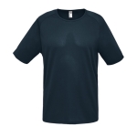 T-shirts desportivas para personalização cor azul petróleo terceira vista