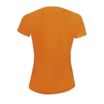 T-shirts desportivas transpiráveis em poliester 140 g/m2 SOL'S Sporty cor cor-de-laranja fluorescente vista traseira