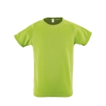 T-shirt desporto infantil poliester transpirável 140 g/m2 SOL'S Sporty cor verde-claro oitava vista