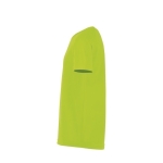 T-shirt desporto infantil poliester transpirável 140 g/m2 SOL'S Sporty cor verde fluorescente vista lateral