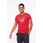 T-shirt unissexo para brindes corporativos cor vermelho