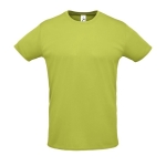 T-shirt unissexo para brindes corporativos cor verde-claro oitava vista