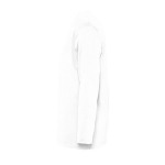 Camisola de manga comprida para personalizar cor branco vista lateral