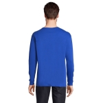 Camisola de manga comprida para personalizar cor azul real terceira vista fotografia