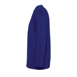 Camisola de manga comprida para personalizar cor azul ultramarino vista lateral