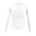 Camisola manga comprida algodão semi-penteado 150 g/m2 SOL'S Majestic cor branco vista traseira