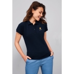 Polos com logo slim fit para mulher em algodão 170 g/m2 SOL'S Passion cor vermelho