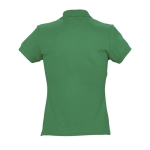 Polos com logo slim fit para mulher em algodão 170 g/m2 SOL'S Passion cor verde vista traseira