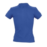 Polo de qualidade para mulher, algodão ringspun 210 g/m2 SOL'S People cor azul real vista traseira