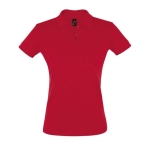 Polos personalizados algodão ringspun 180 g/m2 SOL'S Perfect Women cor vermelho quinta vista