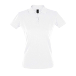 Polos personalizados algodão ringspun 180 g/m2 SOL'S Perfect Women cor branco nona vista