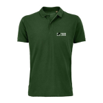 Polo personalizável de algodão orgânico formal 170 g/m2 SOL'S Planet cor verde-escuro vista principal