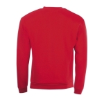 Sweatshirt de poliester e algodão de tacto suave 260 g/m2 SOL'S Spider cor vermelho vista traseira