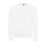 Sweatshirt de poliester e algodão de tacto suave 260 g/m2 SOL'S Spider cor branco nona vista