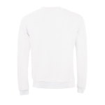 Sweatshirt de poliester e algodão de tacto suave 260 g/m2 SOL'S Spider cor branco vista traseira