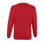 Sweatshirt informal para estampar o logotipo cor vermelho vista traseira