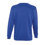 Sweatshirt informal para estampar o logotipo cor azul real vista traseira