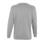 Sweatshirt informal para estampar o logotipo cor cinzento mesclado vista traseira