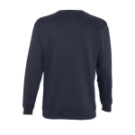 Sweatshirt informal para estampar o logotipo cor azul-escuro vista traseira