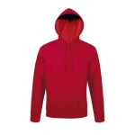 Sweatshirts com capuz para brinde corporativo cor vermelho quinta vista
