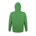 Sweatshirts com capuz para brinde corporativo cor verde vista traseira