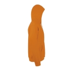 Sweatshirts com capuz para brinde corporativo cor cor-de-laranja vista lateral