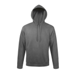 Sweatshirts com capuz para brinde corporativo cor cinzento mesclado sexta vista