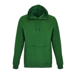 Sweatshirts com capuz para brinde corporativo cor verde-escuro