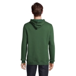 Sweatshirts com capuz para brinde corporativo cor verde-escuro segunda vista fotografia