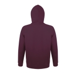 Sweatshirts com capuz para brinde corporativo cor grená vista traseira