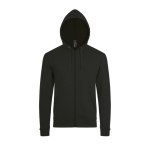 Sweatshirt personalizável com capuz e logo cor preto