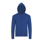 Sweatshirt personalizável com capuz e logo cor azul real terceira vista