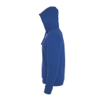 Sweatshirt personalizável com capuz e logo cor azul real vista lateral