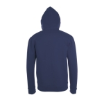 Sweatshirt personalizável com capuz e logo cor azul-marinho vista traseira
