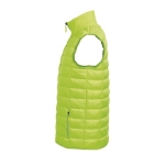 Colete personalizado acolchoado, nylon e poliéster 180 g/m2 SOL'S Wave cor verde fluorescente vista lateral