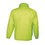 Casaco corta-vento unisexo barato e impermeável 210 g/m2 SOL'S Surf cor verde fluorescente vista traseira