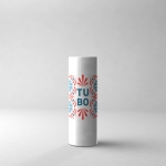 Original copo personalizável em forma de tubo cor branco