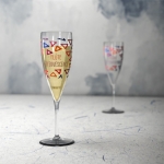 Copo de champanhe personalizável para eventos cor transparente