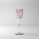 Copo de champanhe personalizável para eventos cor transparente