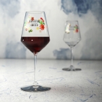 Taças de vinho personalizadas elegantes de cristal com 370ml cor transparente