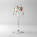 Taças de vinho personalizadas elegantes de cristal com 370ml cor transparente