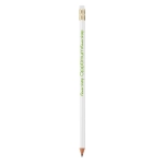 Lápis personalizáveis a cores sem madeira cor branco